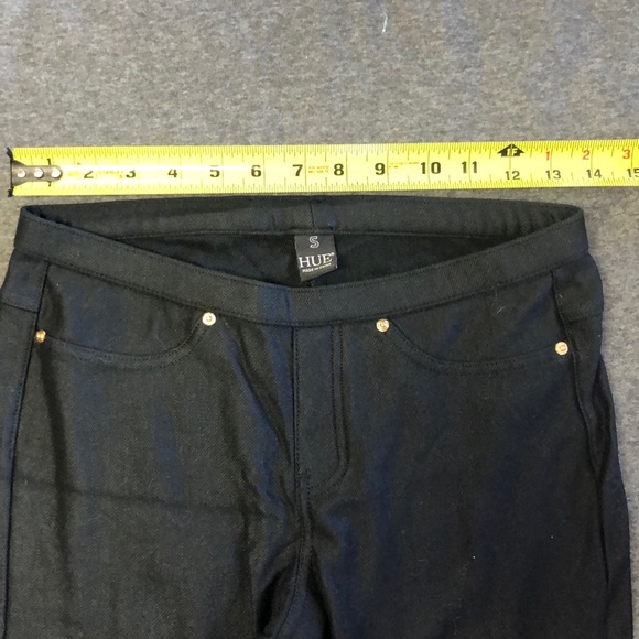 Hue Jeggings -Sz S black - Picture 2 of 4